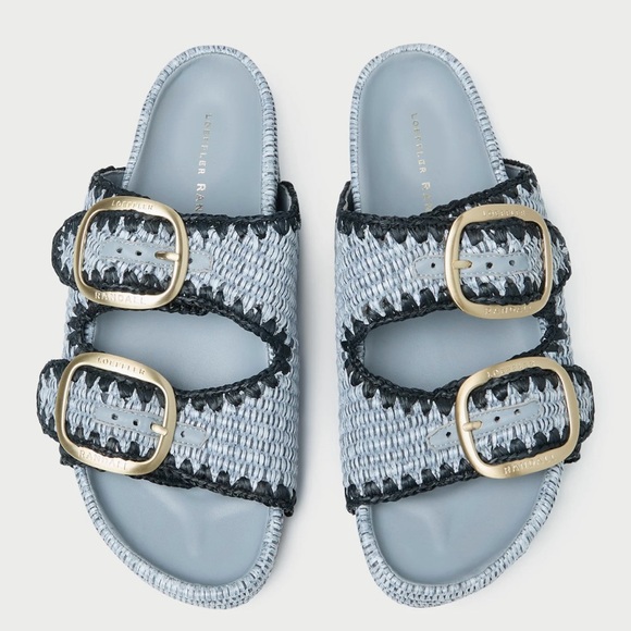 Loeffler Randall Shoes - Loeffler Randall Theo Blue Two−Band Sandal